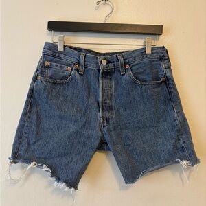 Levi's Cutoff Blue Jean Shorts